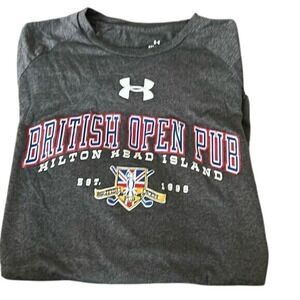 Under Armour Shirt Mens Small British Open Pub Hilton Head Island Carolina. Gray